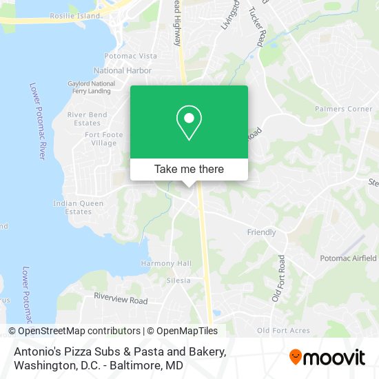 Antonio's Pizza Subs & Pasta and Bakery map