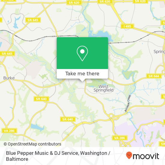 Mapa de Blue Pepper Music & DJ Service