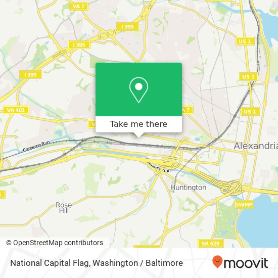 National Capital Flag map