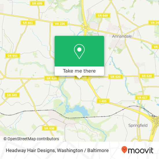 Headway Hair Designs map