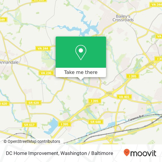 Mapa de DC Home Improvement