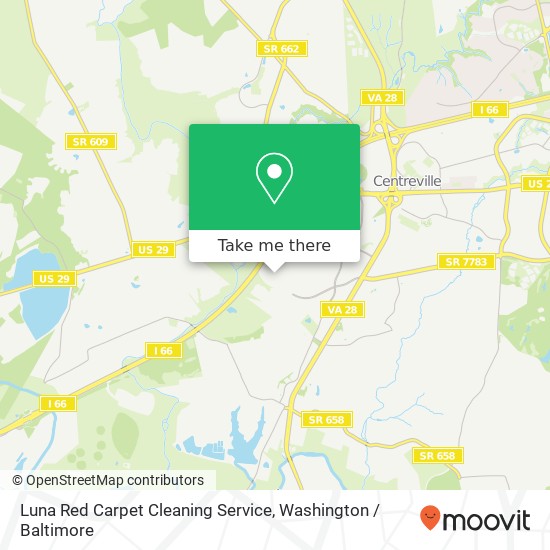 Luna Red Carpet Cleaning Service map