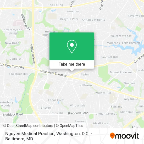 Nguyen Medical Practice map