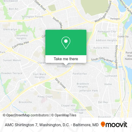 Mapa de AMC Shirlington 7
