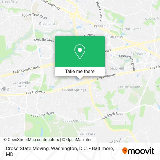 Cross State Moving map