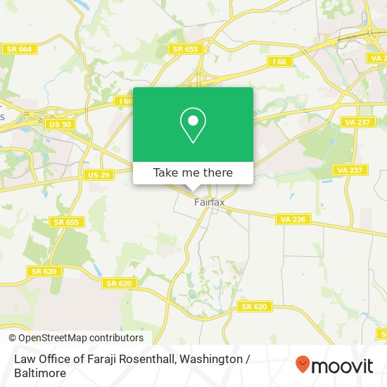 Mapa de Law Office of Faraji Rosenthall