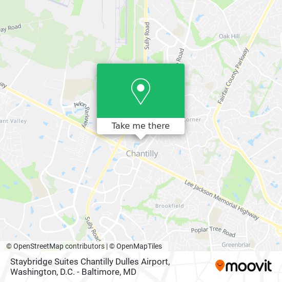 Mapa de Staybridge Suites Chantilly Dulles Airport