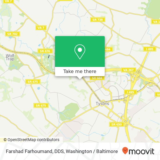 Farshad Farhoumand, DDS map