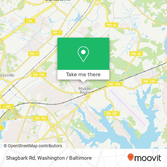 Shagbark Rd, Middle River, MD 21220 map
