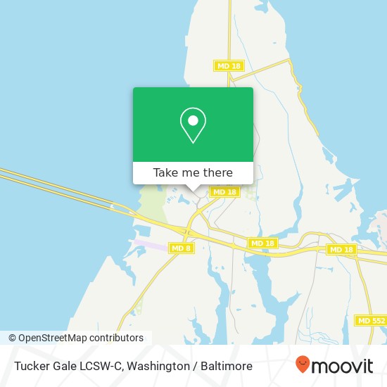 Mapa de Tucker Gale LCSW-C, 143 Log Canoe Cir