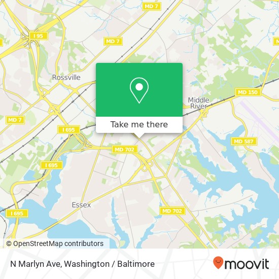 N Marlyn Ave, Essex (ESSEX), MD 21221 map