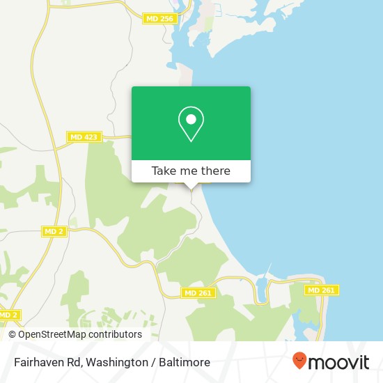 Mapa de Fairhaven Rd, Tracys Landing (FAIRHAVEN), MD 20779