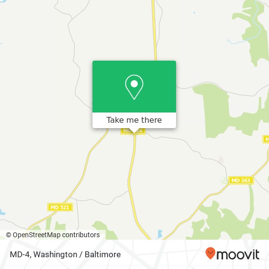 Mapa de MD-4, Huntingtown, <B>MD< / B> 20639