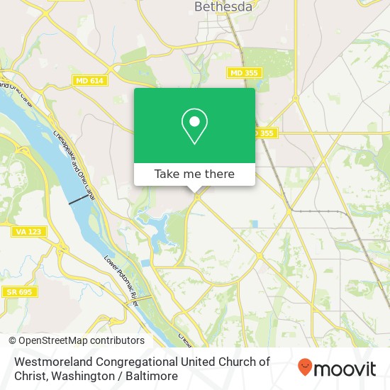 Westmoreland Congregational United Church of Christ map