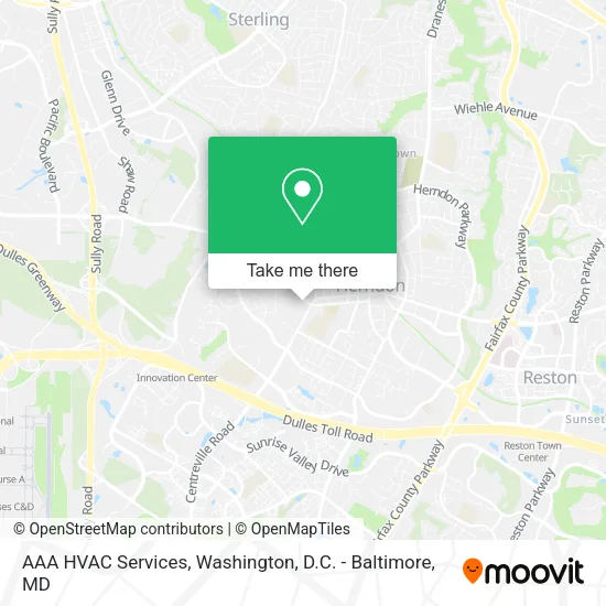 AAA HVAC Services map