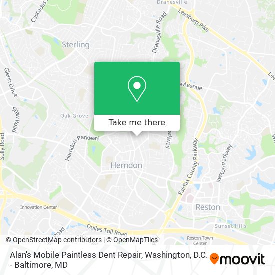 Mapa de Alan's Mobile Paintless Dent Repair