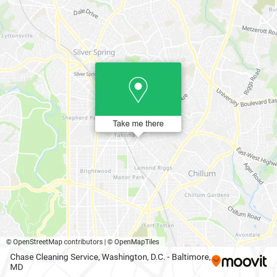 Chase Cleaning Service map