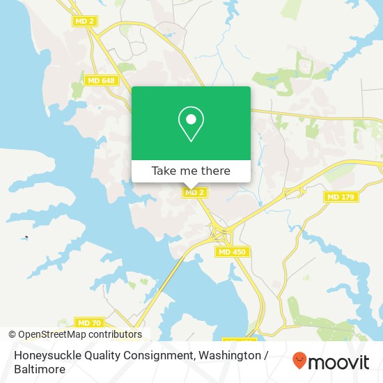 Mapa de Honeysuckle Quality Consignment