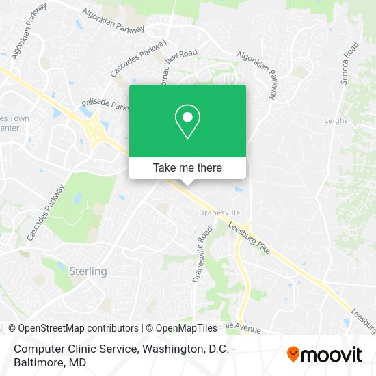 Computer Clinic Service map