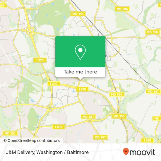 Mapa de J&M Delivery