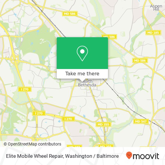 Elite Mobile Wheel Repair map