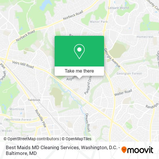 Best Maids MD Cleaning Services map