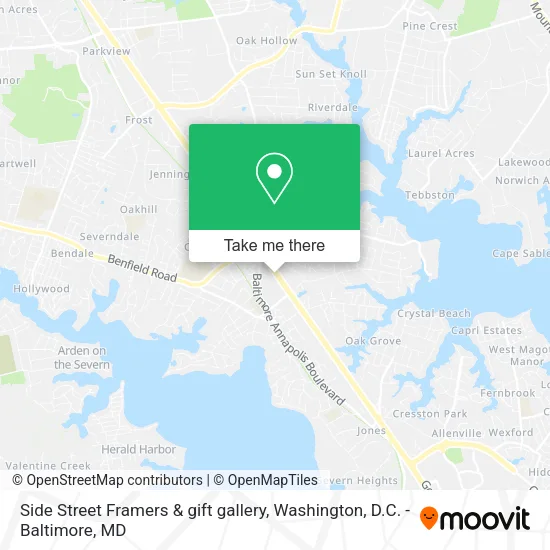 Mapa de Side Street Framers & gift gallery