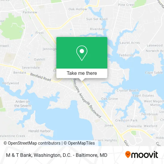 M & T Bank map