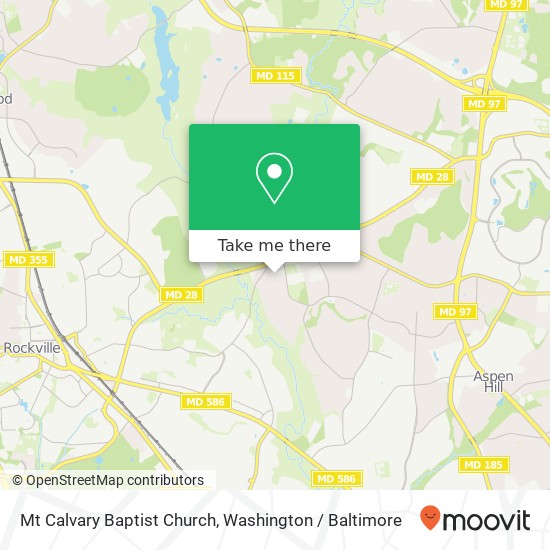 Mt Calvary Baptist Church map