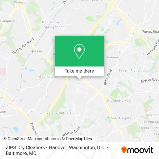 ZIPS Dry Cleaners - Hanover map