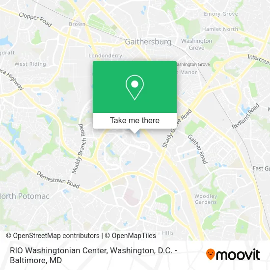 Mapa de RIO Washingtonian Center