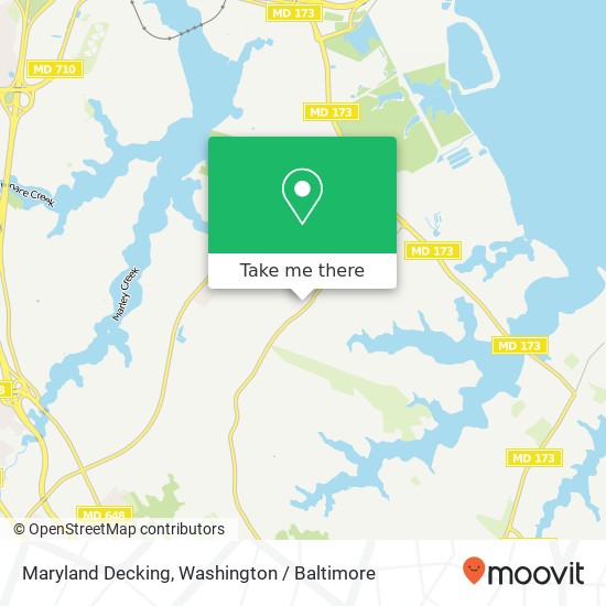 Mapa de Maryland Decking