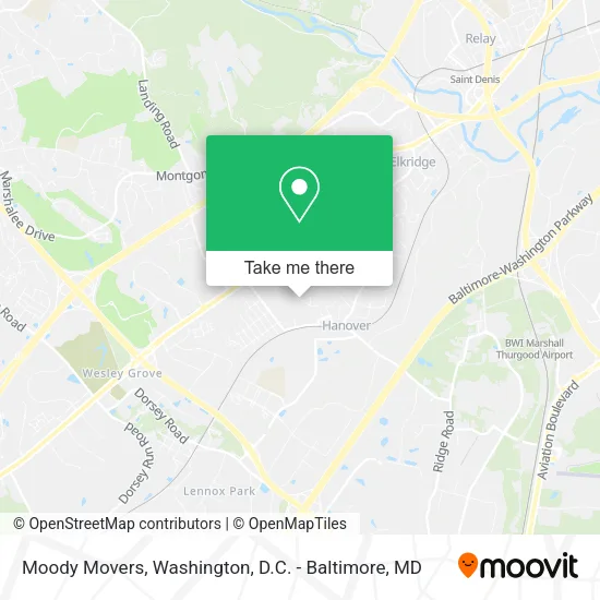 Mapa de Moody Movers