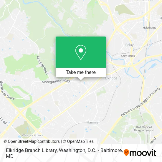 Elkridge Branch Library map