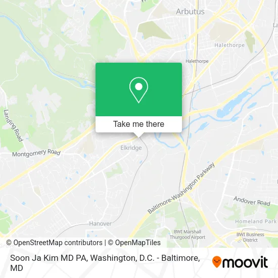 Mapa de Soon Ja Kim MD PA