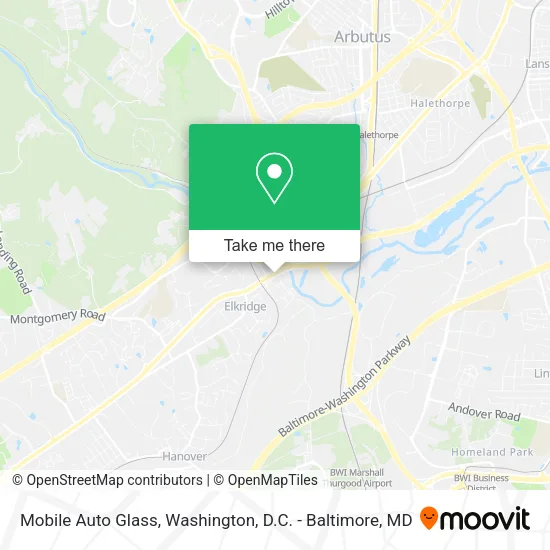 Mapa de Mobile Auto Glass