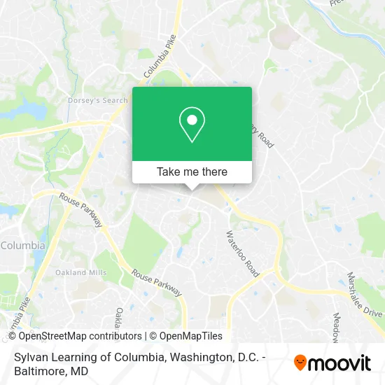 Mapa de Sylvan Learning of Columbia