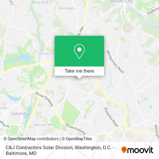 C&J Contractors Solar Division map
