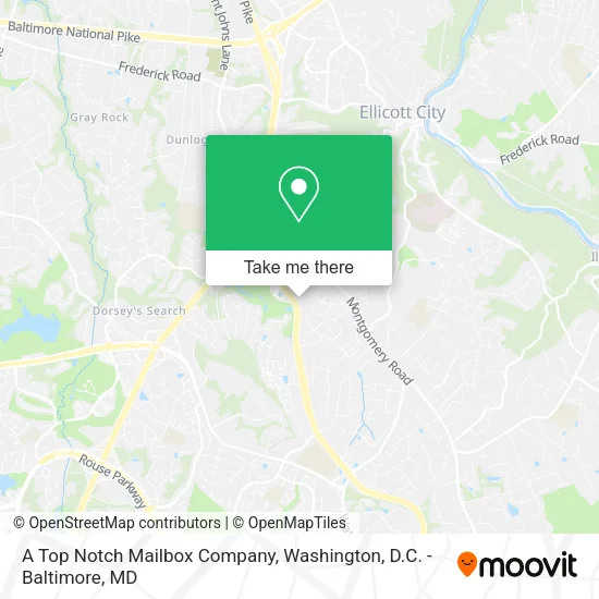 A Top Notch Mailbox Company map