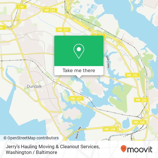 Mapa de Jerry's Hauling Moving & Cleanout Services