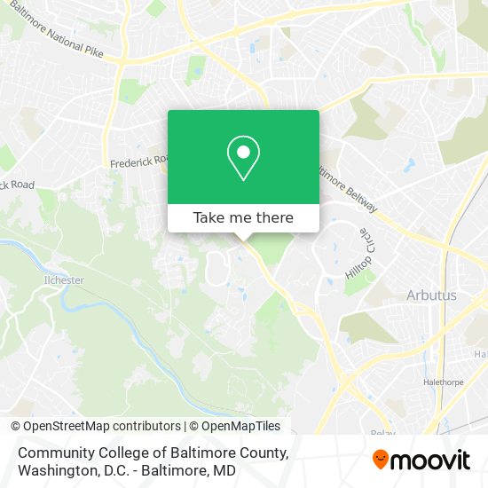 Community College of Baltimore County map