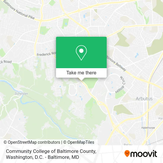 Mapa de Community College of Baltimore County