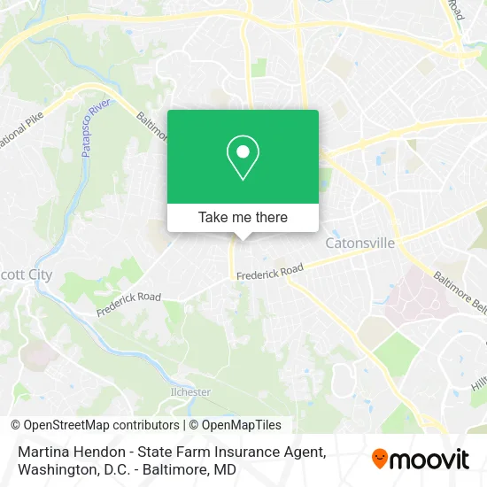 Mapa de Martina Hendon - State Farm Insurance Agent