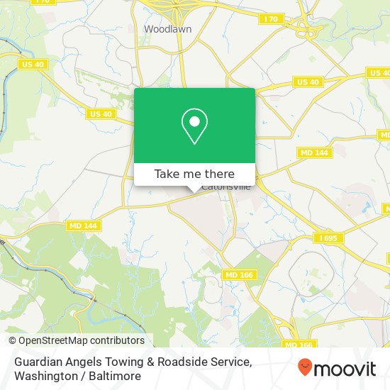 Mapa de Guardian Angels Towing & Roadside Service