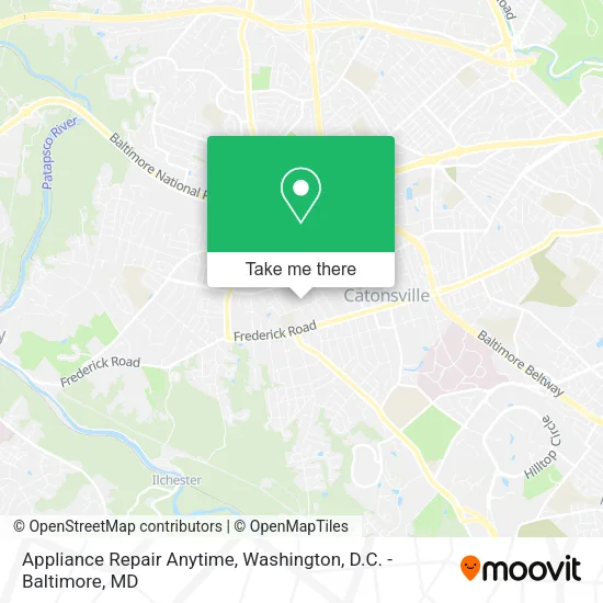 Appliance Repair Anytime map