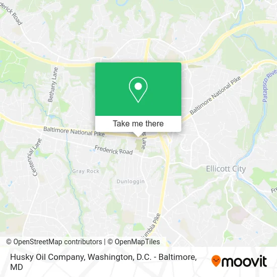 Husky Oil Company map