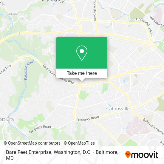 Mapa de Bare Feet Enterprise