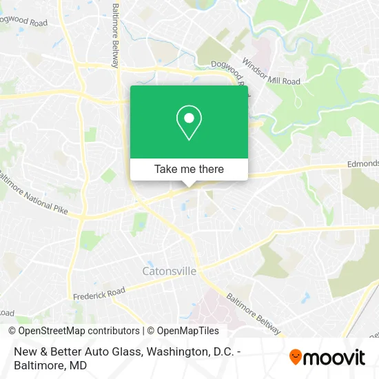 New & Better Auto Glass map