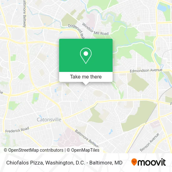 Chiofalos Pizza map