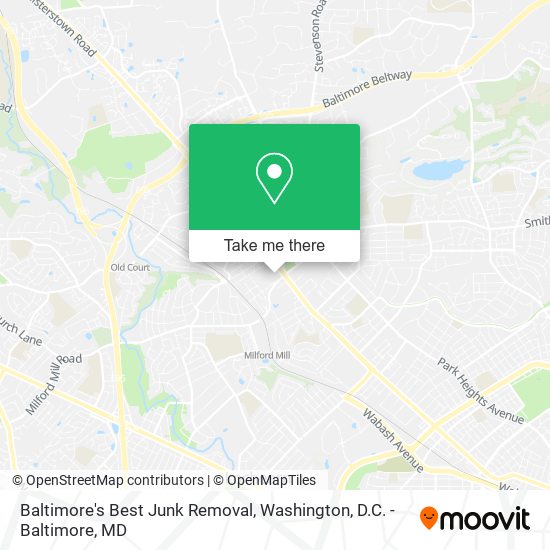 Baltimore's Best Junk Removal map